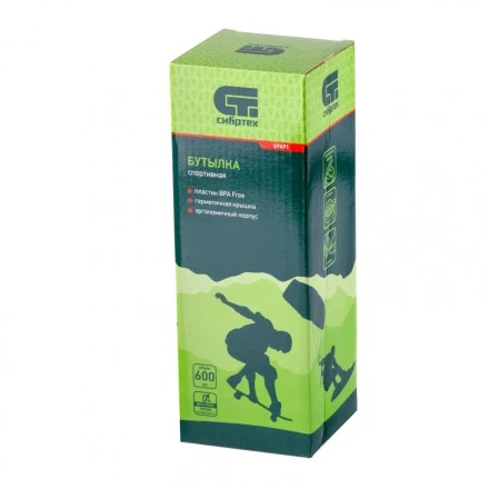 Бутылка спортивная 600 мл Сибртех 69491 купить в Муравленко