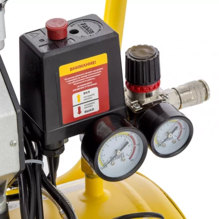 Компрессор безмаслянный Denzel DLS950/24 малошумный 58026 купить в Муравленко