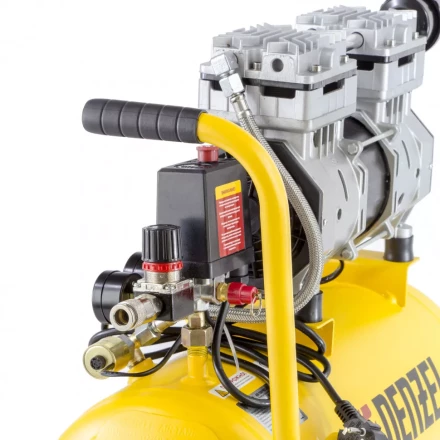 Компрессор безмаслянный Denzel DLS950/24 малошумный 58026 купить в Муравленко