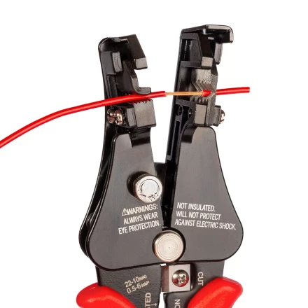 Полуавтоматический стриппер КВТ WS-03 для снятия изоляции с проводов 0.5–6.0 мм с функцией опрессовки и модулем резки CutPro (101542) купить в Муравленко