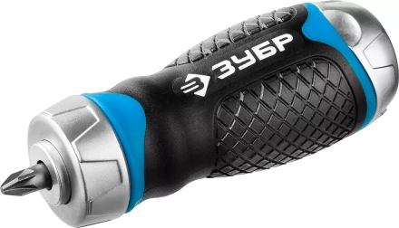 Набор ЗУБР &quot;ПРОФЕССИОНАЛ&quot;: Отвертка реверсив с двухкомп рукоят, насадки, CrMo, рукоят с отсеком для хранения бит, 24 предмета 25353-H24 купить в Муравленко