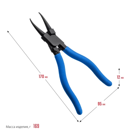 ЗУБР 180 мм, прямые губки, внутренний съемник стопорных колец, Профессионал (22821-1) купить в Муравленко