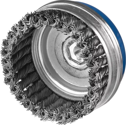 ЗУБР &quot;ПРОФЕССИОНАЛ&quot;. Щетка чашечная усиленная для УШМ, плетеные пучки стальной проволоки 0,8мм, 100ммхМ14 35271-100_z02 купить в Муравленко