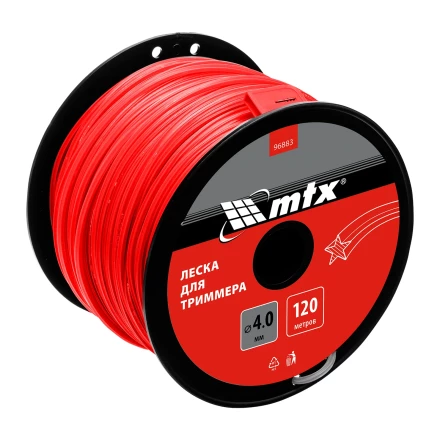 Леска для триммера звезда 4,0 мм х 120 м, на катушке //MTX 96883 купить в Муравленко