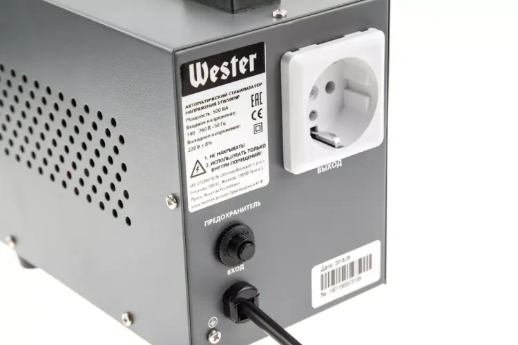 Стабилизатор напряжения WESTER STW500NP купить в Муравленко