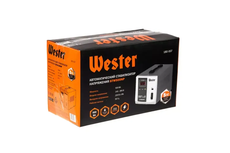 Стабилизатор напряжения WESTER STW500NP купить в Муравленко