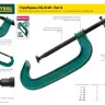 Струбцина, KRAFTOOL 32011-080-300, тип "F", DIN 5117, двухкомпонентная ручка, 80х300мм 32011-080-300 купить в Муравленко
