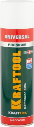 Пена &quot;PREMIUM&quot; монтажная, адаптерная, всесезонная, 500мл, KRAFTOOL 41170_z01 купить в Муравленко