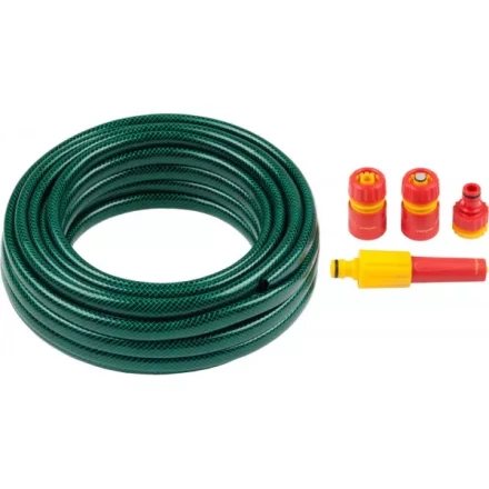 Набор поливочный GRINDA: Шланг 1/2&quot;x15 м, наконечник-распылитель, поливочная арматура 428497-1/2-15 купить в Муравленко