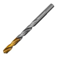Сверло спиральное по металлу Denzel, 9 x 125 мм, Р6М5, Golden Tip, 718241