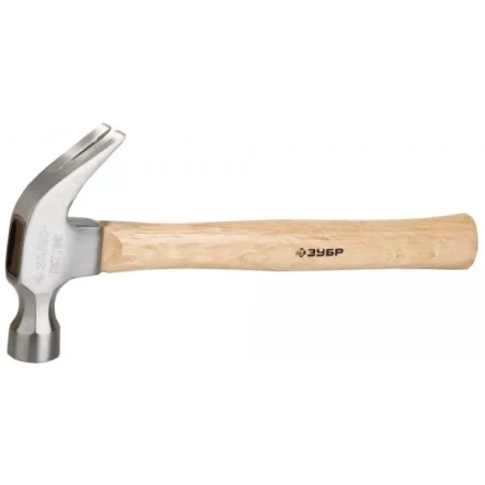 Молоток-гвоздодер ЗУБР кованый, с деревянной рукояткой, 560г 20237-560 купить в Муравленко