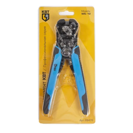 Автоматический многофункциональный стриппер КВТ WS-12 «Ягуар» для снятия изоляции с проводов 0.05–10 мм (69476) купить в Муравленко