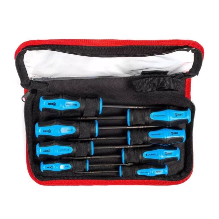 Набор слесарных отверток из стали S2 КВТ НО-08-S, 8 шт. (87106) купить в Муравленко