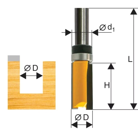 Фреза кромочная прямая ф127х26мм хв 8мм 10534 купить в Муравленко