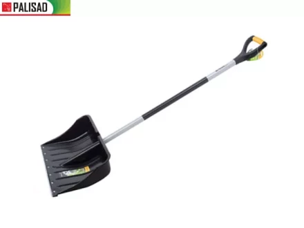 Лопата снеговая 540 х 375 мм длина 1520 мм металл. эргон.черенок стальн. окант  PALISAD 61568 купить в Муравленко