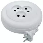 Удлинитель бытовой без заземления 5м 3 розетки 6A серия УХ6 DENZEL 95927 купить в Муравленко