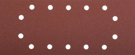 Лист шлифовальный ЗУБР &quot;МАСТЕР&quot;, 14 отверстий, для ПШМ на зажимах, Р100, 115х280мм, 5шт 35594-100 купить в Муравленко