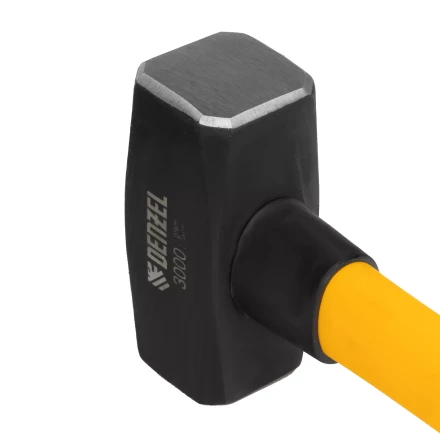 Кувалда 3000 г, кованая, фибергласовая  рукоятка c TPR покрытием, 880 мм Denzel 11022 купить в Муравленко