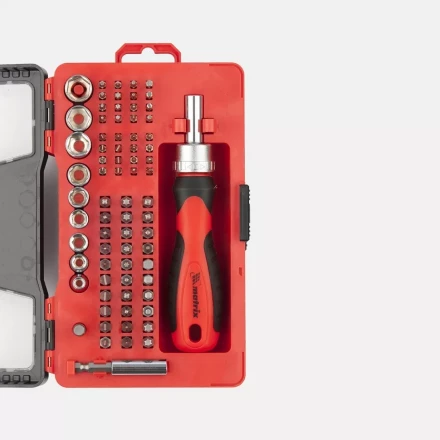 Набор универсальный с битами и торцевыми головками, 78 шт., CrV Matrix 11785 купить в Муравленко