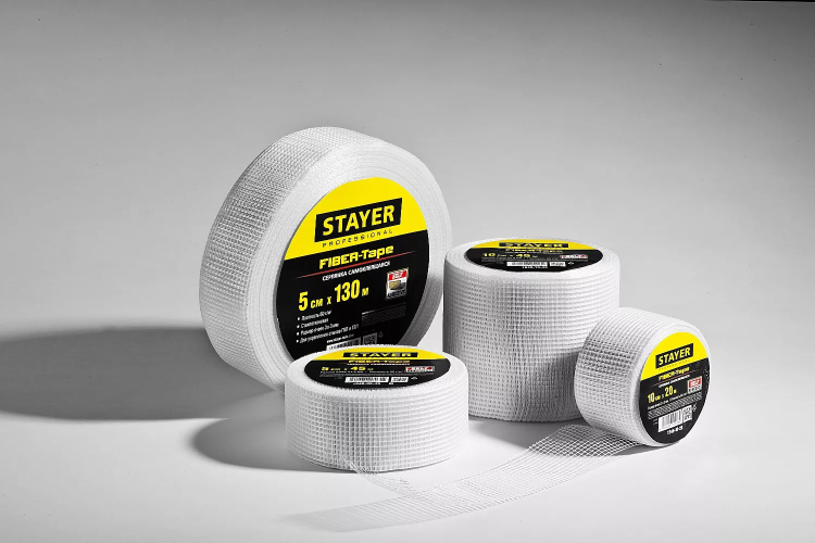 Серпянка самоклеящаяся FIBER-Tape, 5 см х 20м, STAYER Professional 1246-05-20 1246-05-20_z01 купить в Муравленко