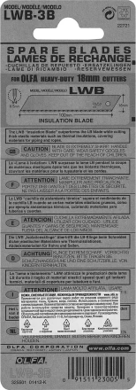 Лезвие OLFA, сегментированноеб серрейторная заточка18 мм OL-LWB-3B купить в Муравленко