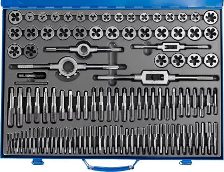 Набор метчиков и плашек ЗУБР &quot;ПРОФЕССИОНАЛ&quot;, сталь Р6М5, 110 предметов 28110-H110 купить в Муравленко