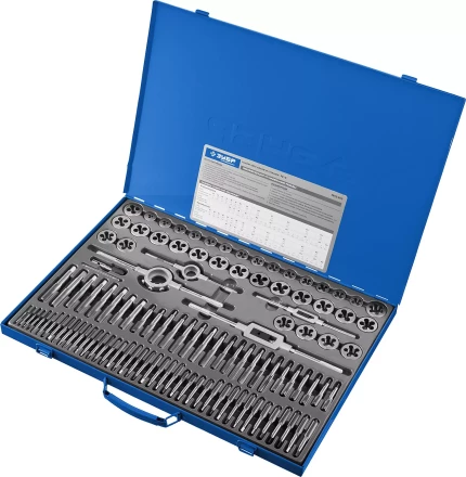 Набор метчиков и плашек ЗУБР &quot;ПРОФЕССИОНАЛ&quot;, сталь Р6М5, 110 предметов 28110-H110 купить в Муравленко