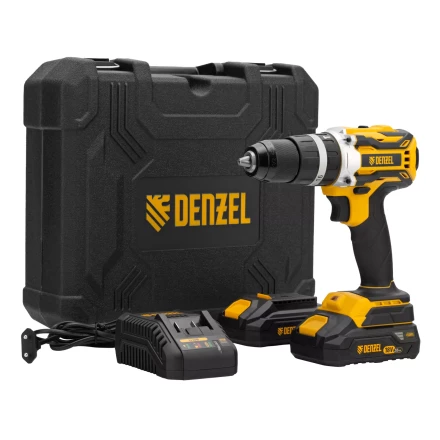 Дрель-шуруповерт аккумуляторная ударная бесщет Denzel CIDB-18-02, Li-Ion, 18 В 26145 купить в Муравленко
