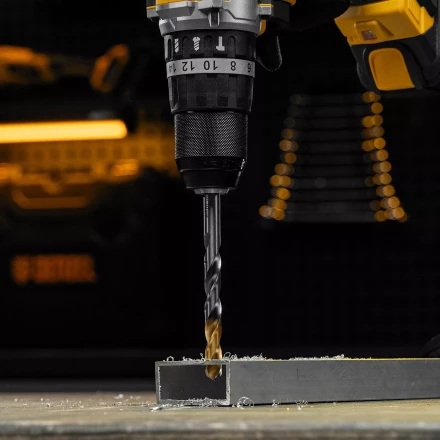 Сверло спиральное по металлу Denzel, 10 x 133 мм, Р6М5, Golden Tip, 718242 купить в Муравленко