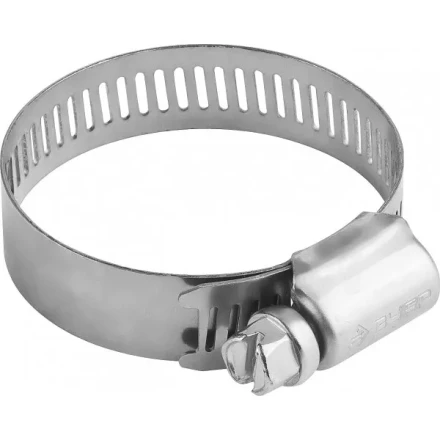 Хомуты ЗУБР "ЭКСПЕРТ", нерж. сталь, просечная лента 12 мм, 32-51 мм, 100 шт 37815-032-51-100 купить в Муравленко