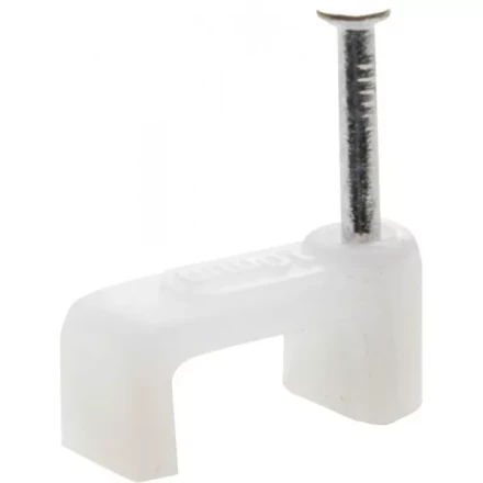 Скоба-держатель для плоского кабеля, с оцинкованным гвоздем, 4 мм, 100 шт, STAYER Master 4511-04 4511-04 купить в Муравленко