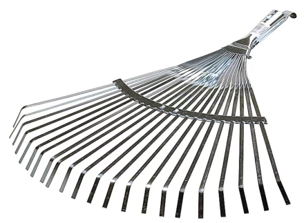 Грабли веерные RACO регулируемые, 22 плоских зубца, гальванизир. покр., 300-450мм 4231-53/733 купить в Муравленко