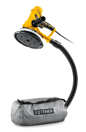 STEHER d180 мм, 900 Вт, подсветка, шлифовальная машина для стен (DWH-900) купить в Муравленко