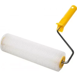 Валик игольчатый STAYER для наливных полов в сборе, пластмассовые иглы, бюгель 8мм, 75х250мм 03951-25