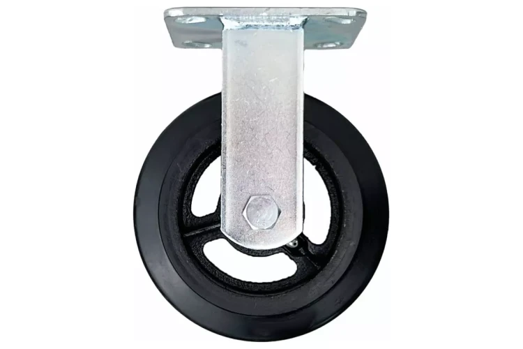 Аппаратное неповоротное колесо большегрузное HITCH 200*50 резина черная FCd80 (SZ085002) купить в Муравленко