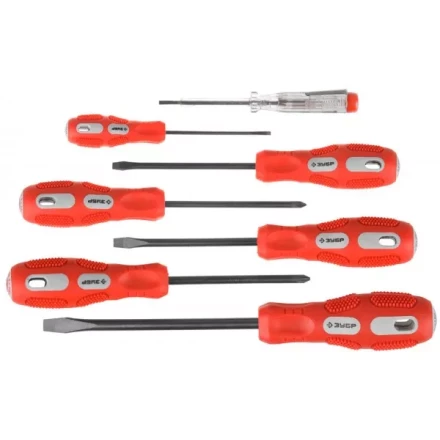 Набор отверток ЗУБР &quot;МАСТЕР&quot;, хром-ванадиевая сталь, эргономичная трехкомпонентная рукоятка, 7шт 25235-H7 купить в Муравленко