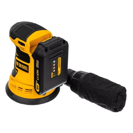 Машина шлифовальная эксцентриковая аккумуляторная Denzel 28470 COS-125, 18В Li-Ion купить в Муравленко