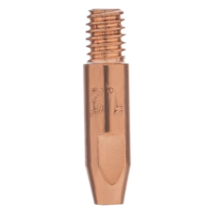 Токосъемный наконечник под проволоку 1,2 мм, М6х28, E-CU, 20 шт для MIG горелки тип 24 Denzel 93648 купить в Муравленко