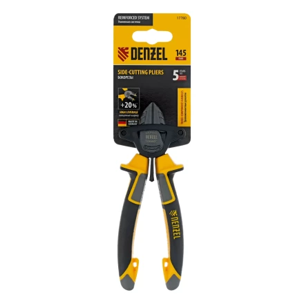 Бокорезы 145 мм Denzel 17780, трехкомпонентные рукоятки купить в Муравленко