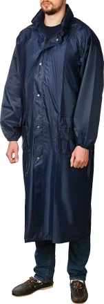 Плащ-дождевик STAYER 11612-56, нейлоновый на молнии, синий цвет, размер 56-58 11612-56 купить в Муравленко