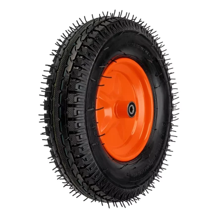 Колесо пневматическое усиленное, шина 8PR, 4.00-8 D400 мм, внутренний диаметр подшипника 12 мм, длина оси 90 мм Palisad купить в Муравленко