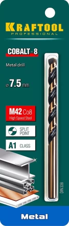 Сверла по металлу HSS-Co 29656-7.5 купить в Муравленко