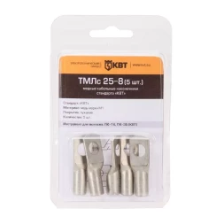 Наконечник кабельный КВТ ТМЛс 1.5–4 (20 шт) (78768)