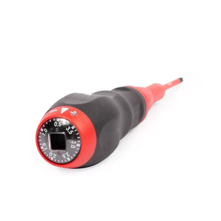 Диэлектрическая динамометрическая отвертка VDE КВТ НИО-3306 со сменными битами SLIM, 6 шт. (90952) купить в Муравленко