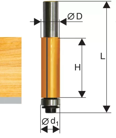 Фреза кромочная прямая ф127х25мм хв 8мм 10523 купить в Муравленко