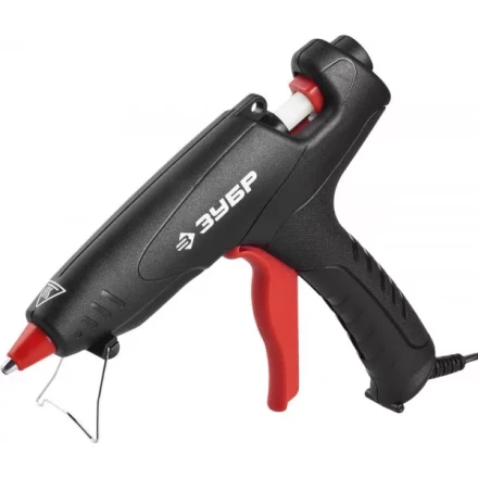 Пистолет ЗУБР &quot;МАСТЕР&quot; клеевой (термоклеящий), электрический, эргономичная рукоятка, рабочая температура 193град, d=12мм, 80Вт 06850-60-12_z02 купить в Муравленко