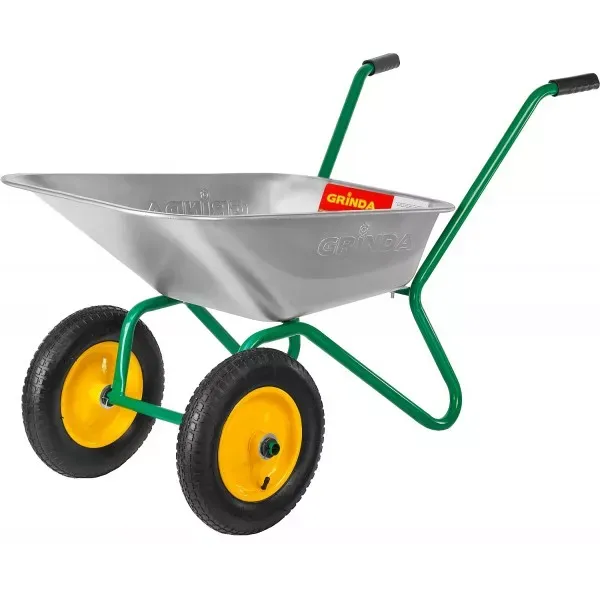Тачка GRINDA садовая двухколесная, 80 л, грузоподъемность 120 кг 422400_z01 купить в Муравленко