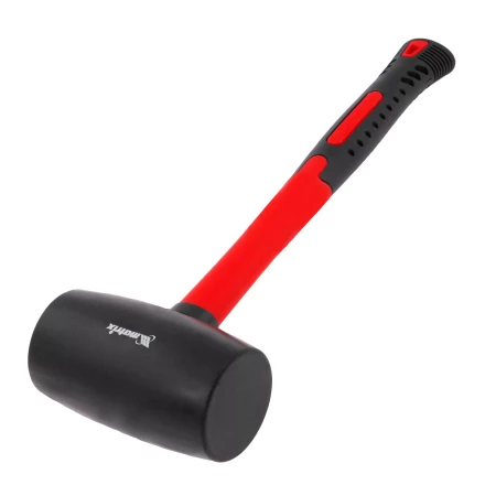 Киянка резиновая, 910 г, черная резина, фибергласовая рукоятка// Matrix 11194 купить в Муравленко