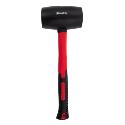 Киянка резиновая, 910 г, черная резина, фибергласовая рукоятка// Matrix 11194 купить в Муравленко