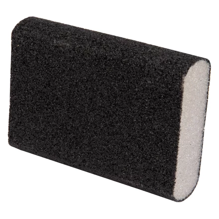 Губка для шлифования, 100 х 70 х 25 мм, овал, Средняя жесткость, P 60 Сибртех 757367 купить в Муравленко